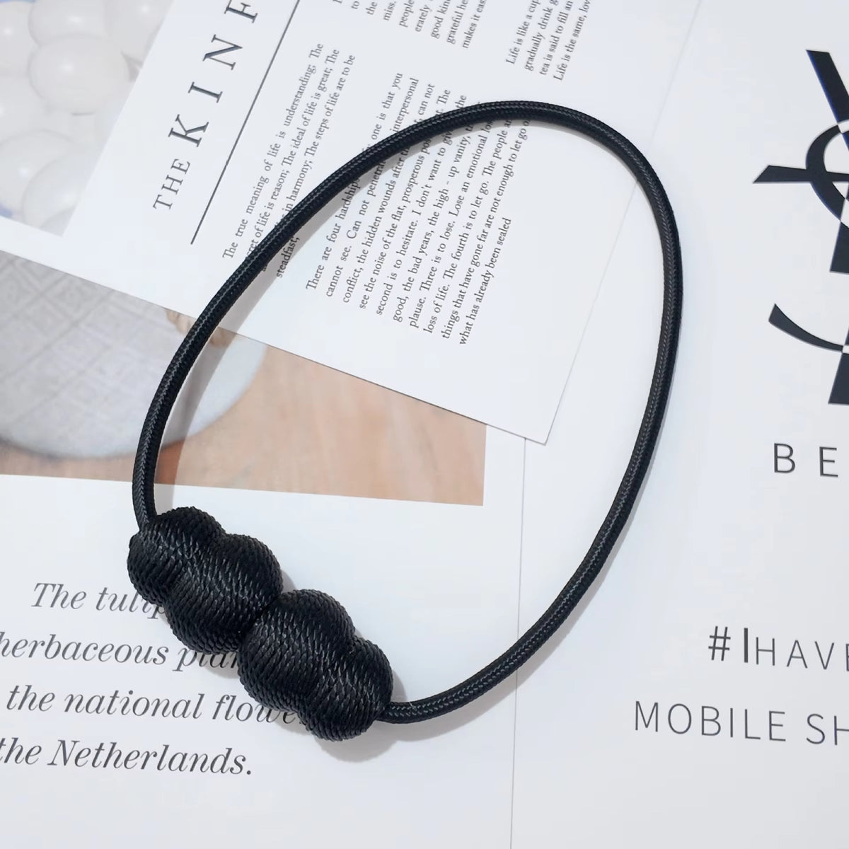Magnetic Curtain Tiebacks Rope