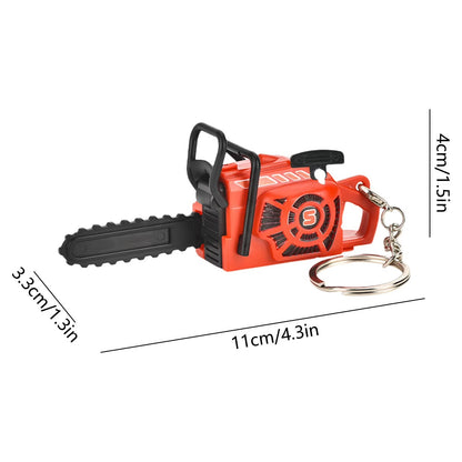 Pull Cord Mini Chainsaw Keychain