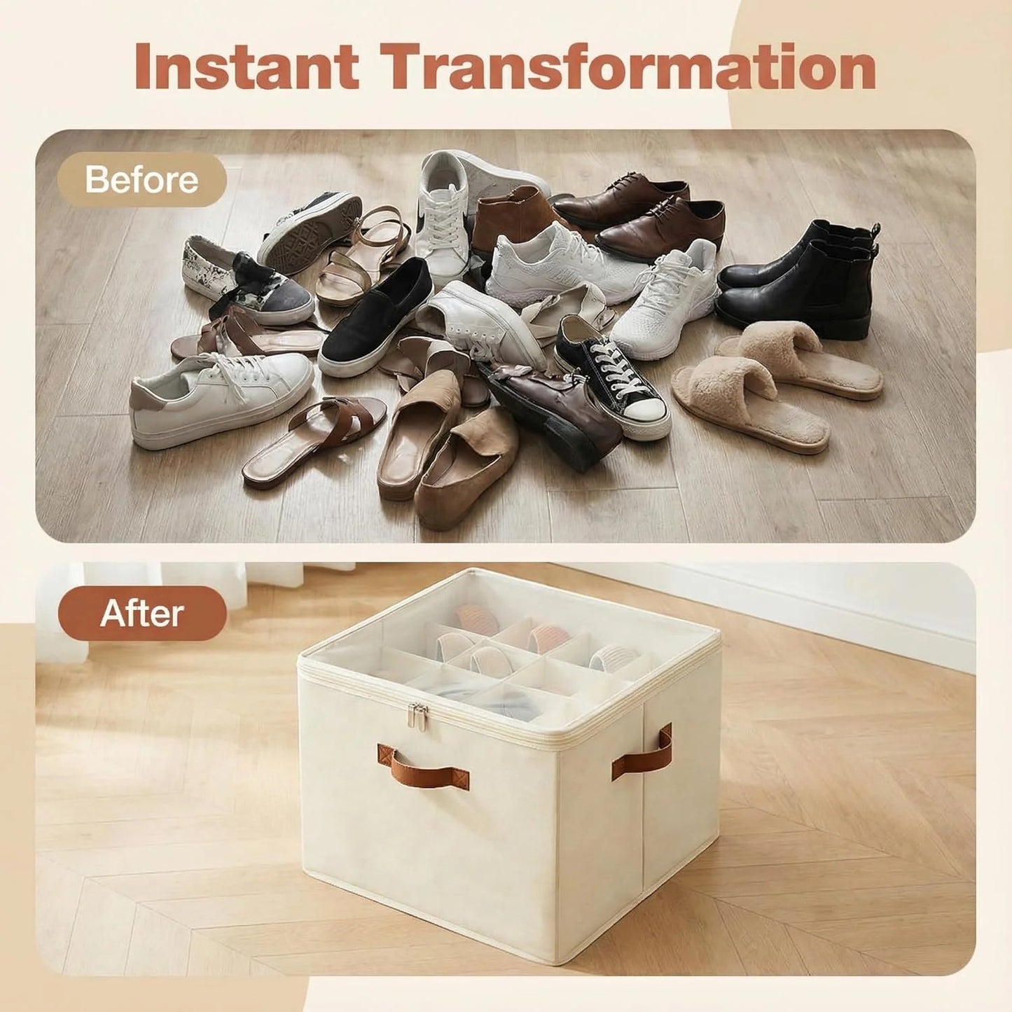 Luxury Clear Shoe Organizer Box
