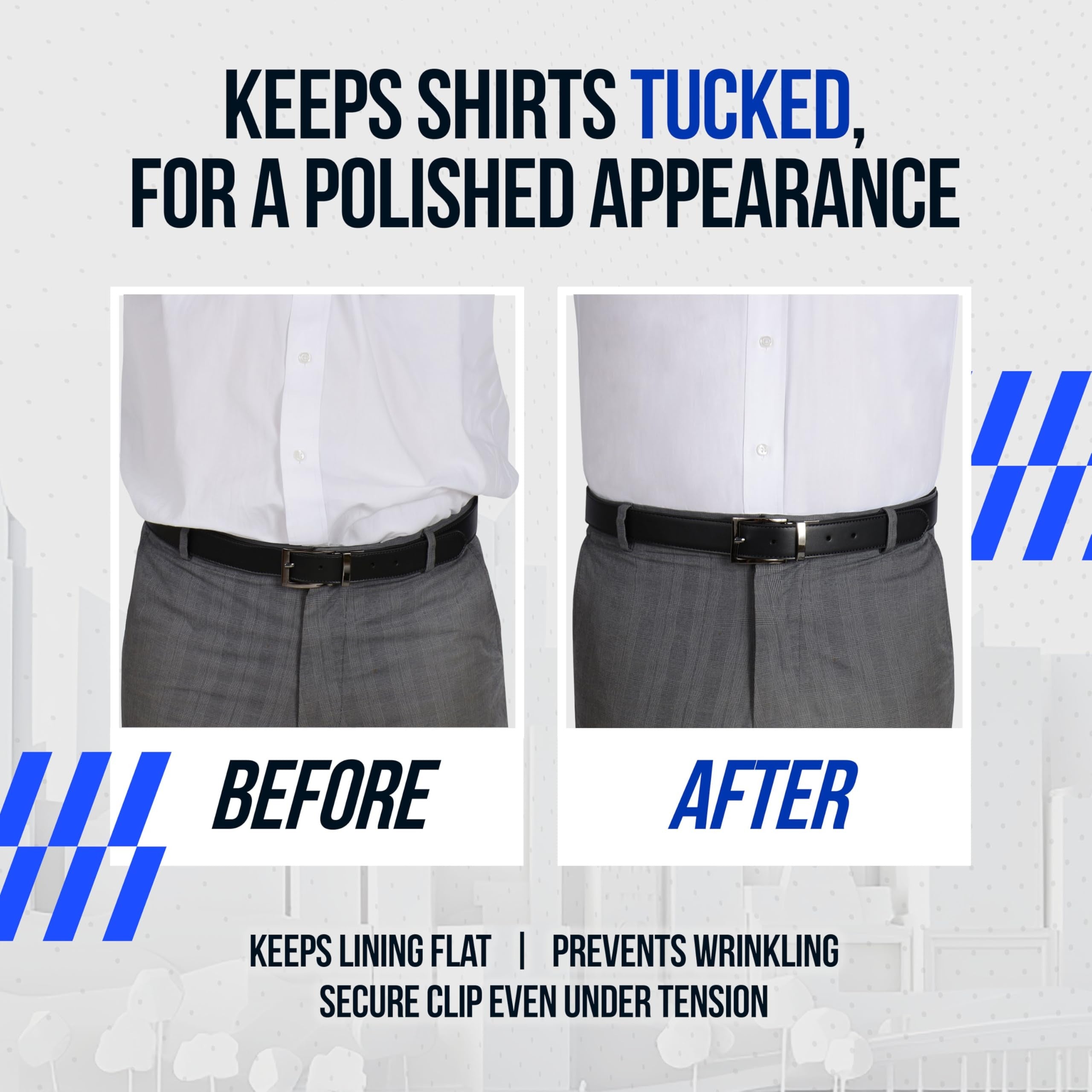 Adjustable Elastic Shirts Tucker (PAIR OF 2 )