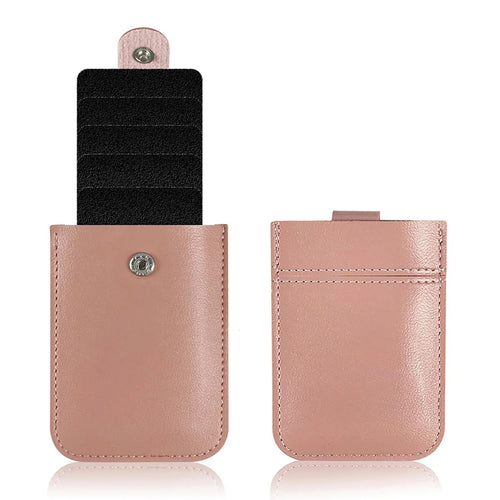 LEATHER PULL UP CARD HOLDER