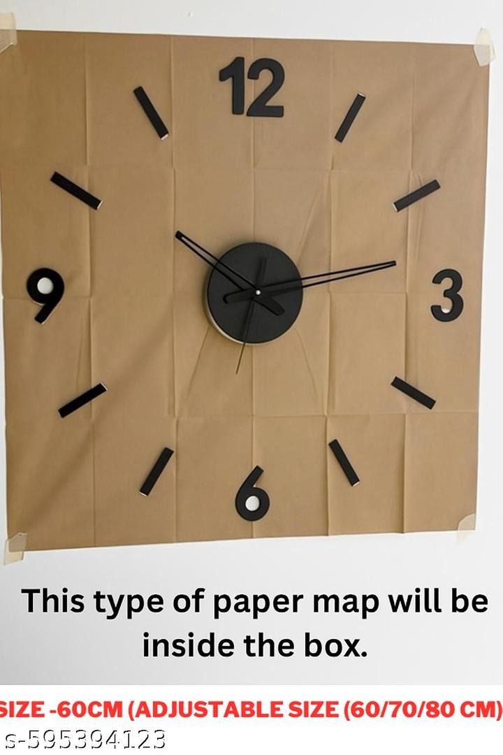 Unique 3D wall clock