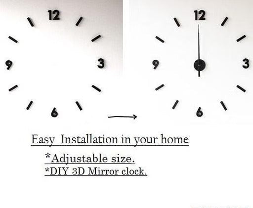 Unique 3D wall clock