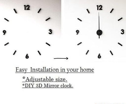 Unique 3D wall clock
