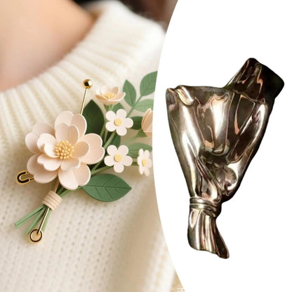 DIY Flower Bouquets Brooch