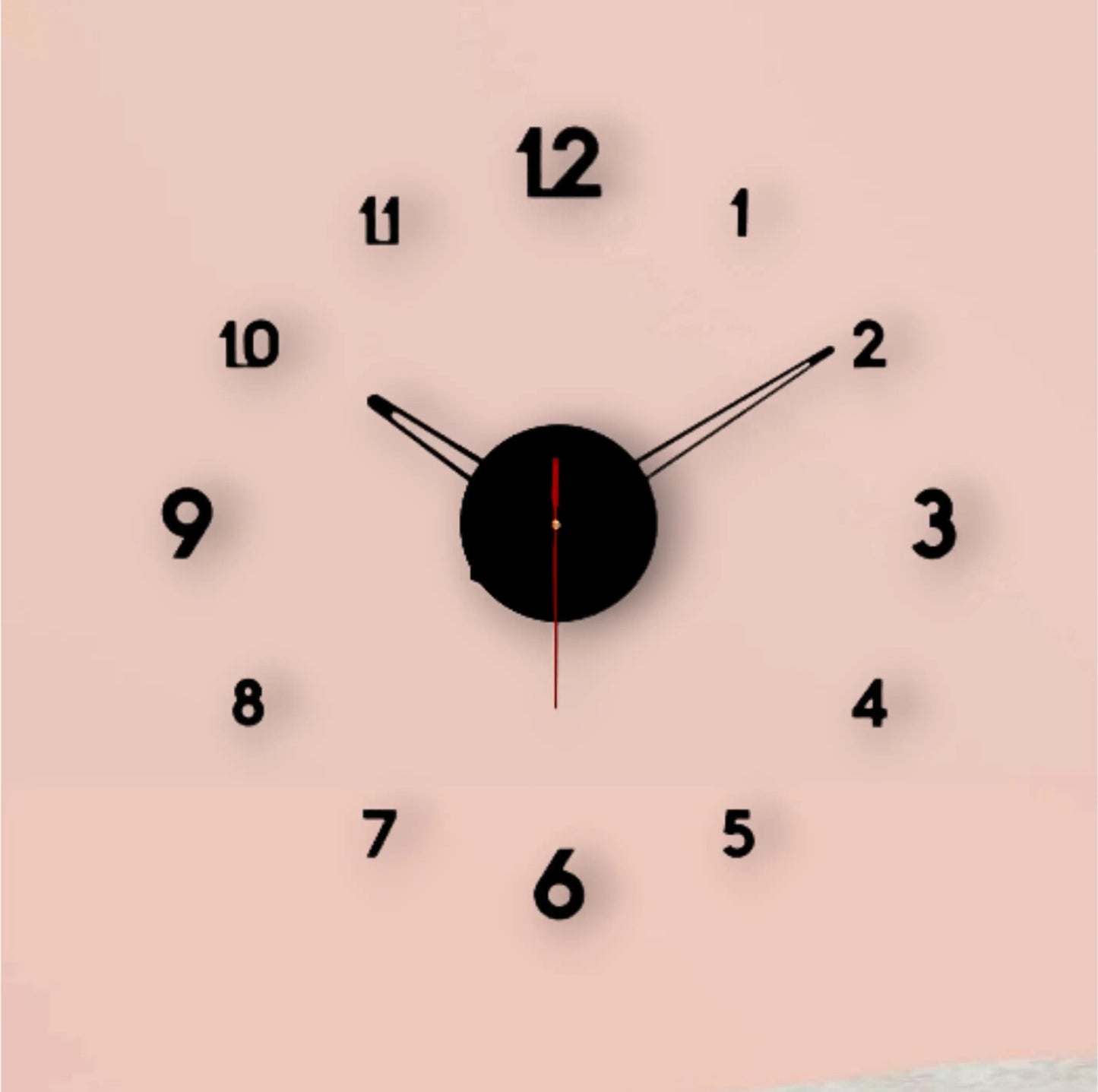 Unique 3D wall clock