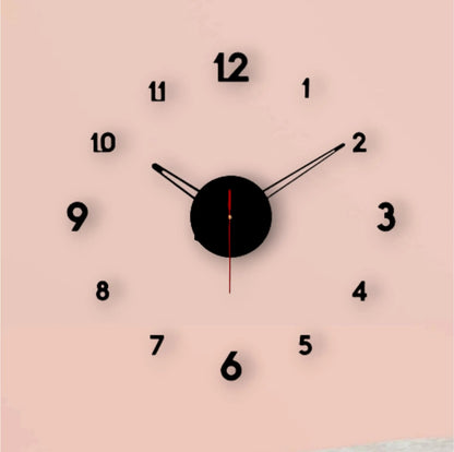 Unique 3D wall clock