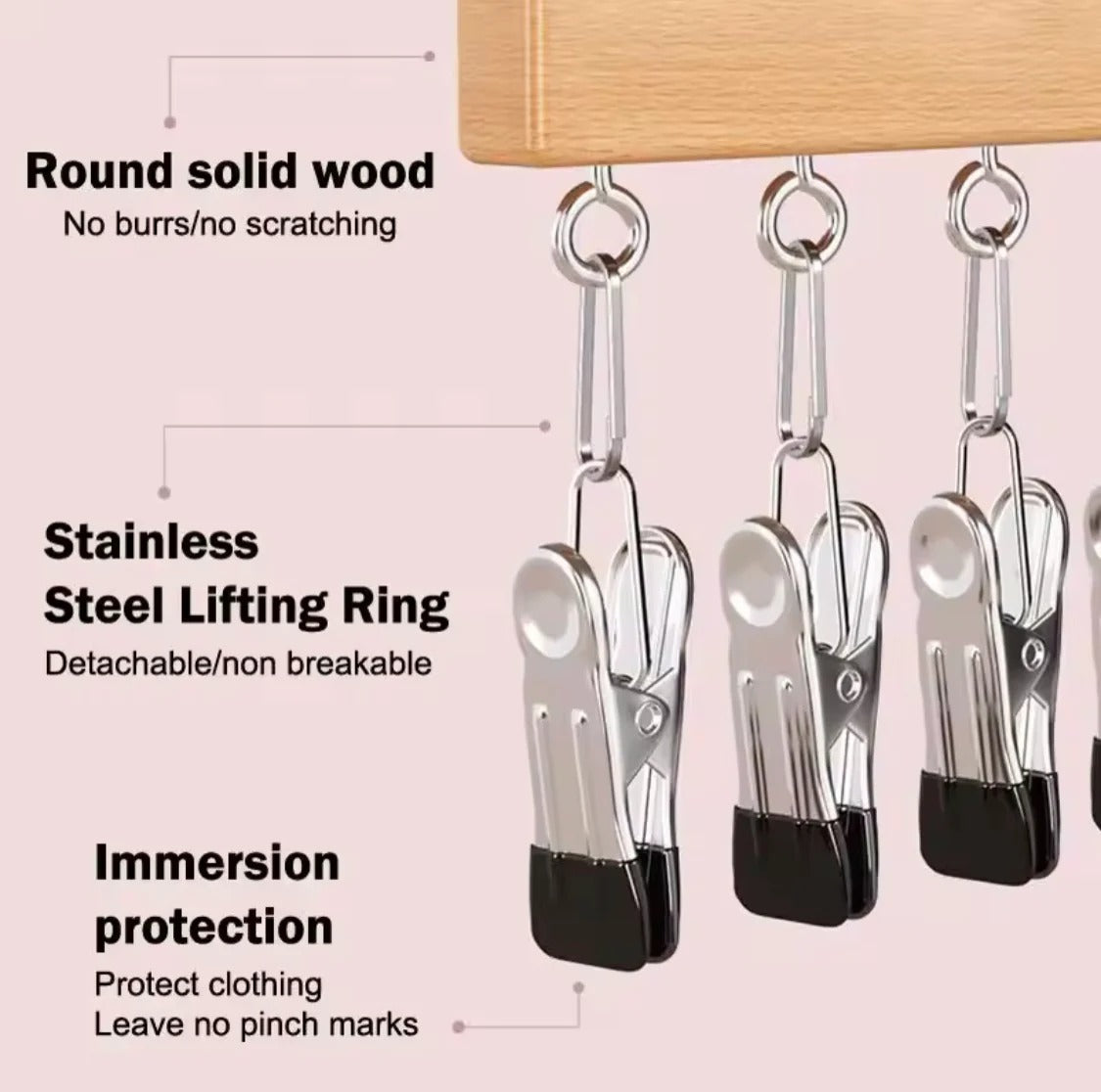12 Clips Hanging Closet Organizer