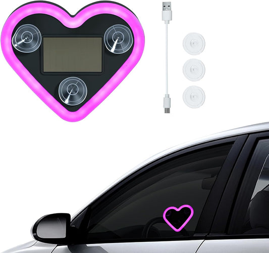 Rechargeable Solar-Powered Heart-Shaped LED Light