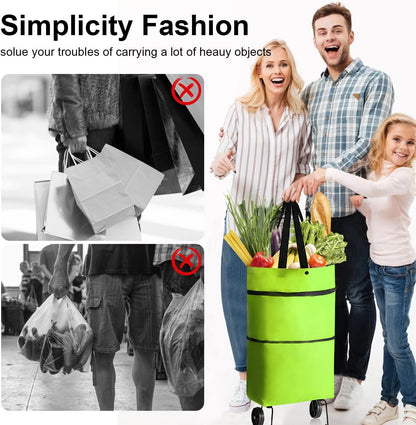 Foldable Rolling Shopping Bag