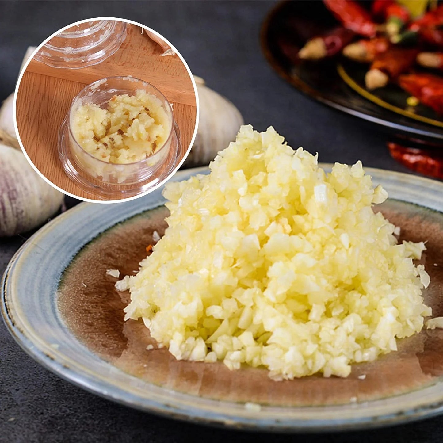 Multifunctional  Manual Garlic Crusher
