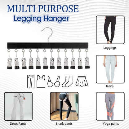 12 Clips Hanging Closet Organizer