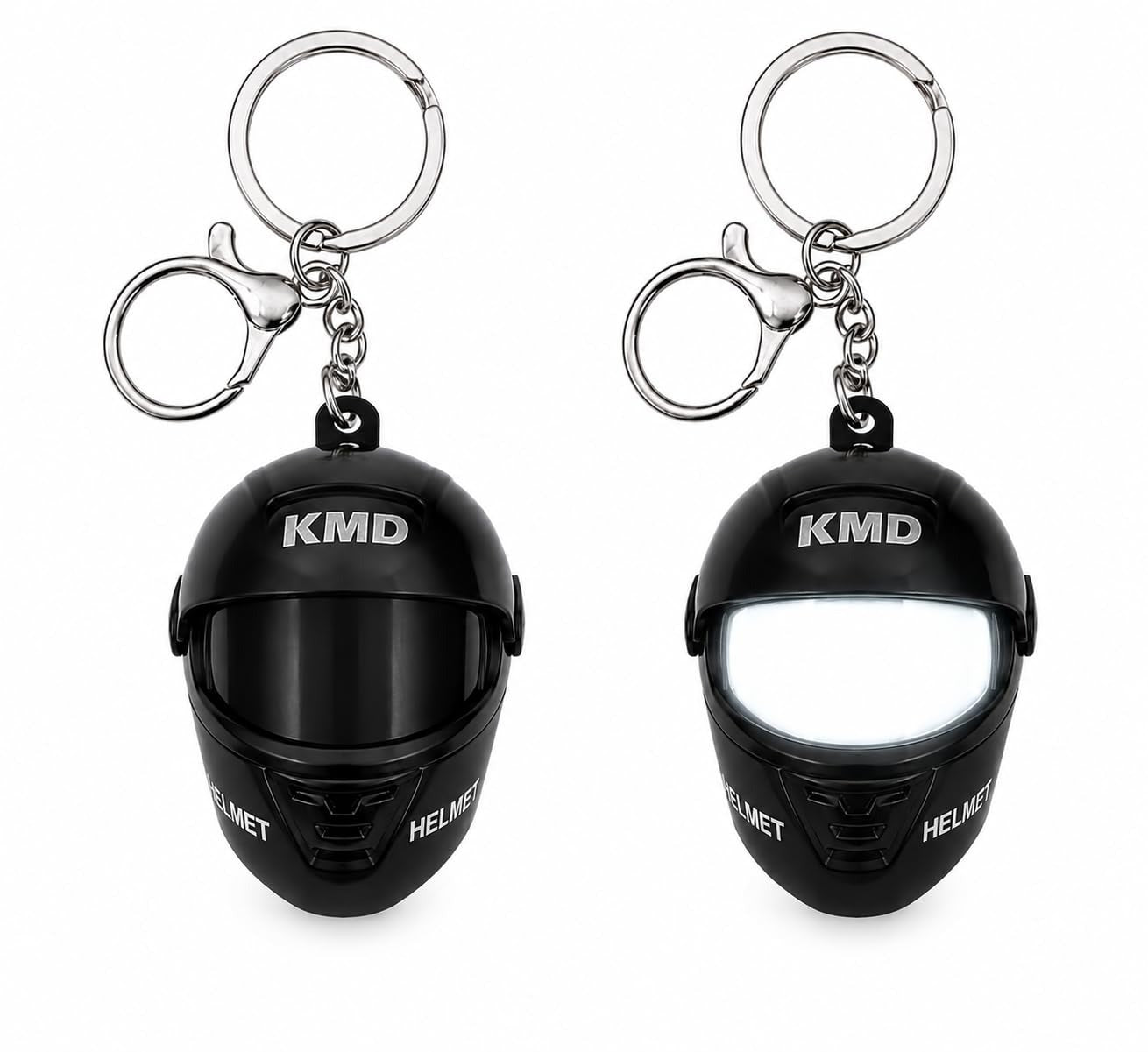 LED Helmet Keychain for Bike & Car Keys