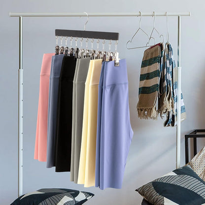 12 Clips Hanging Closet Organizer