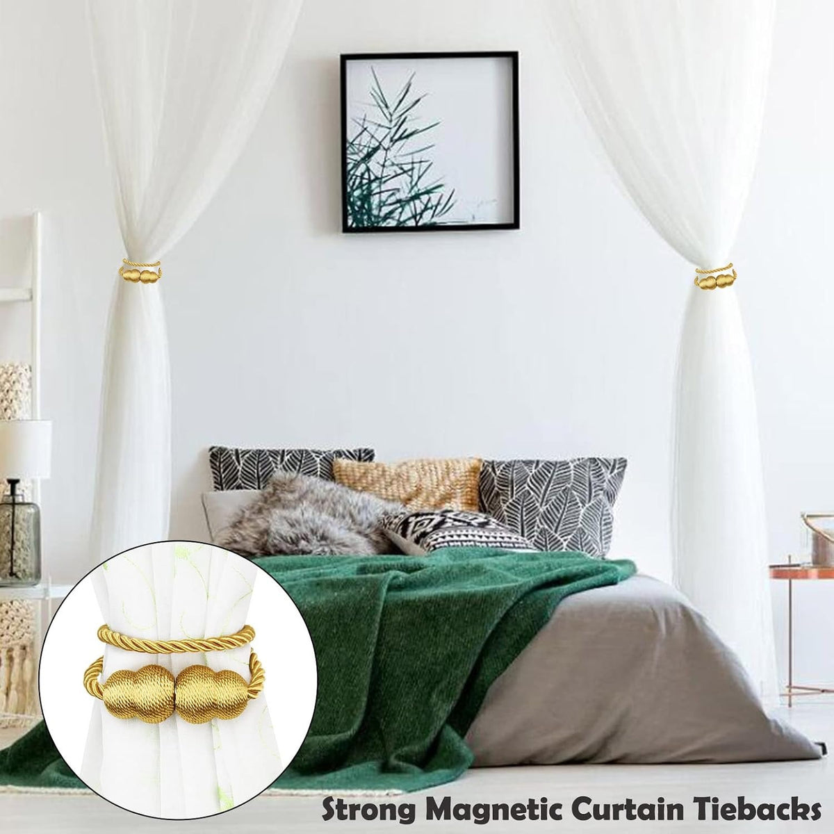 Magnetic Curtain Tiebacks Rope