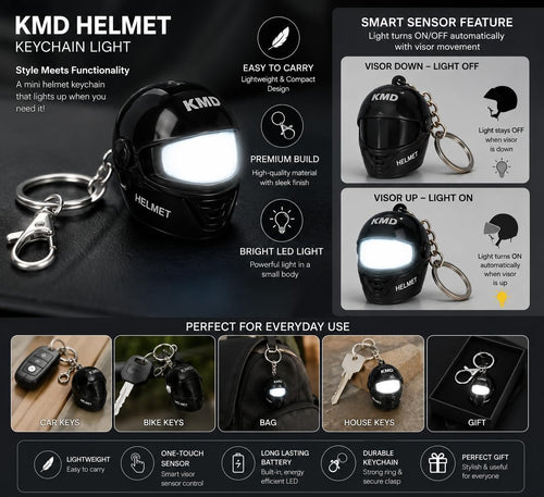 LED Helmet Keychain for Bike lovers