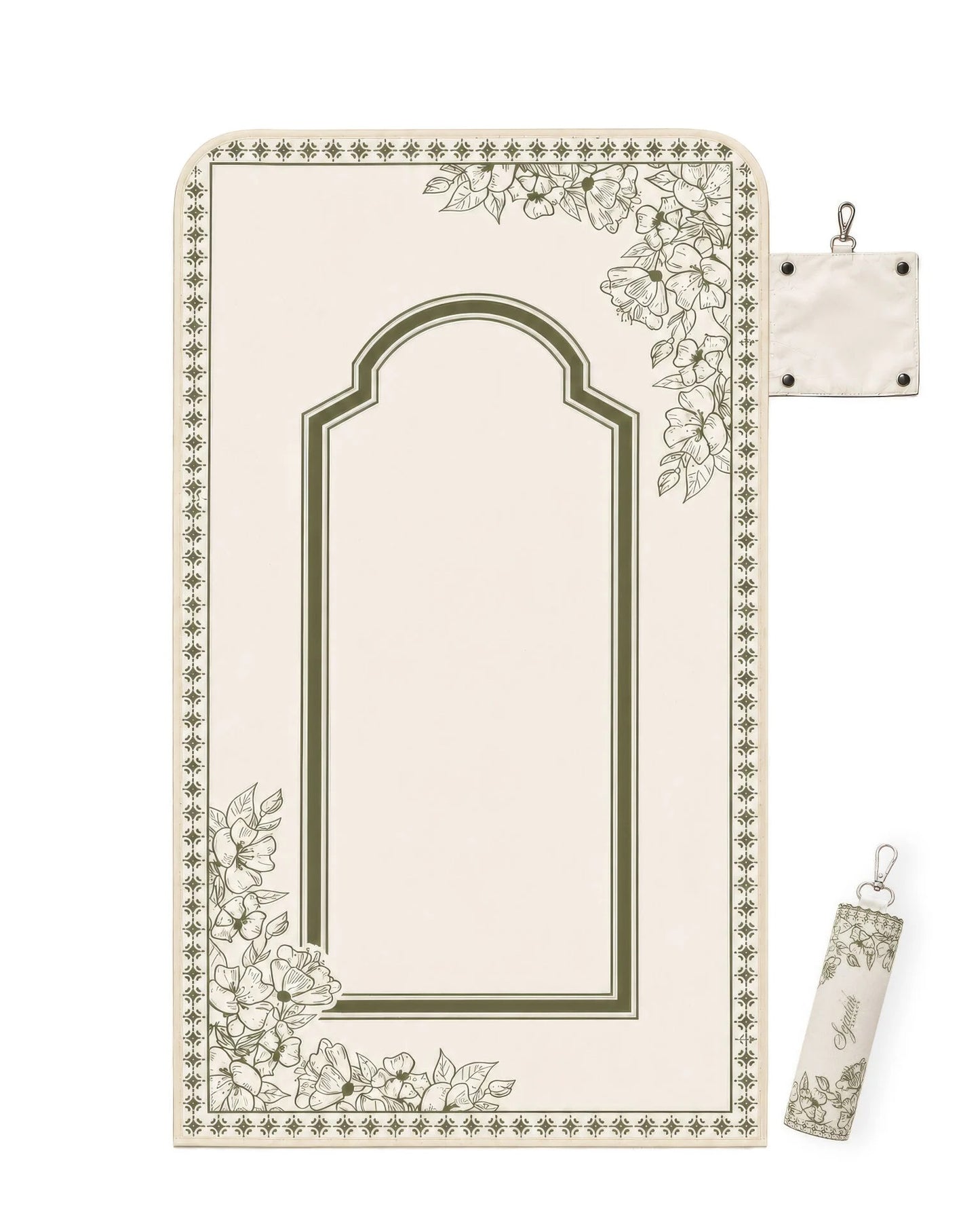 Keychain Floral Charm Prayer Mat
