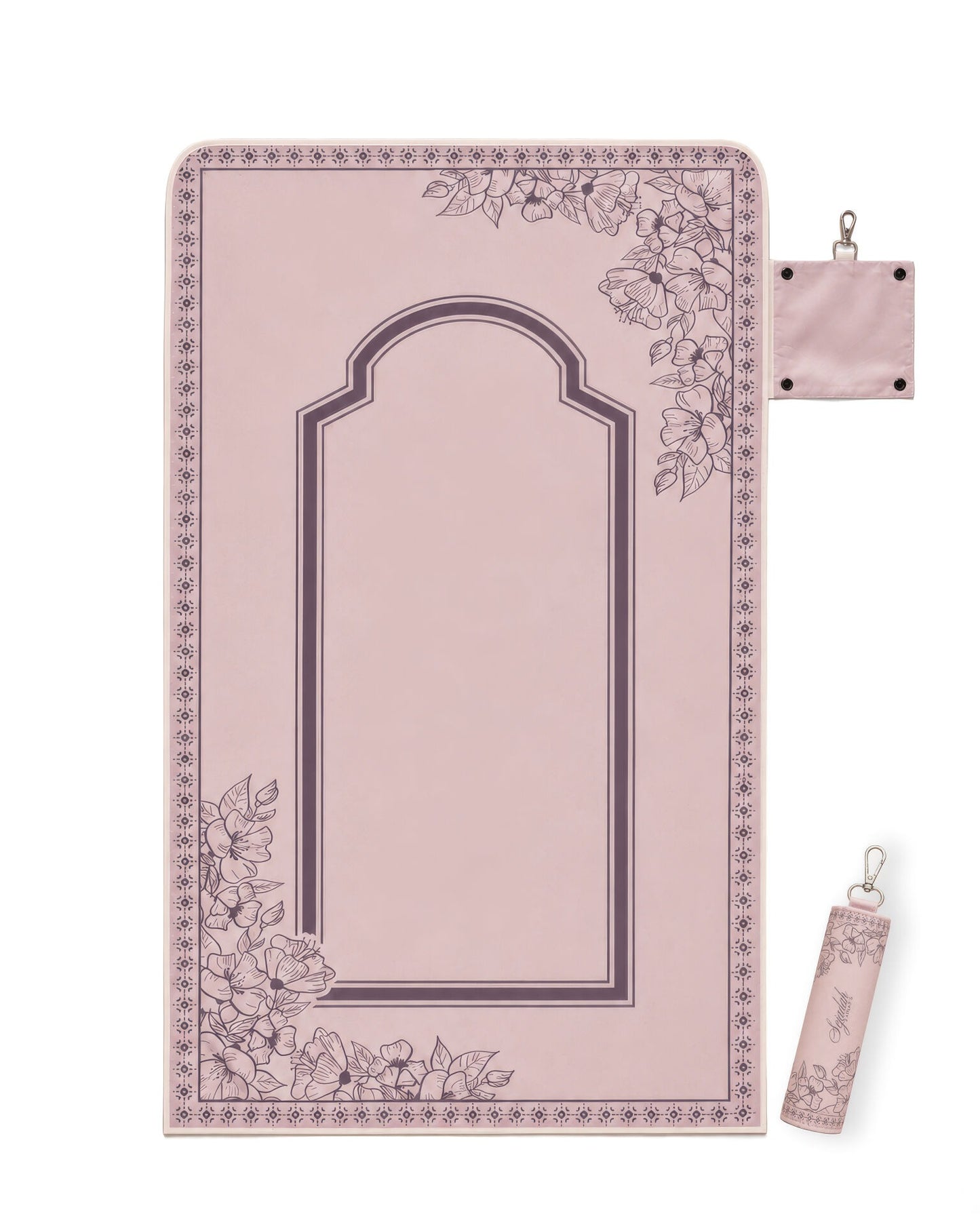 Keychain Floral Charm Prayer Mat