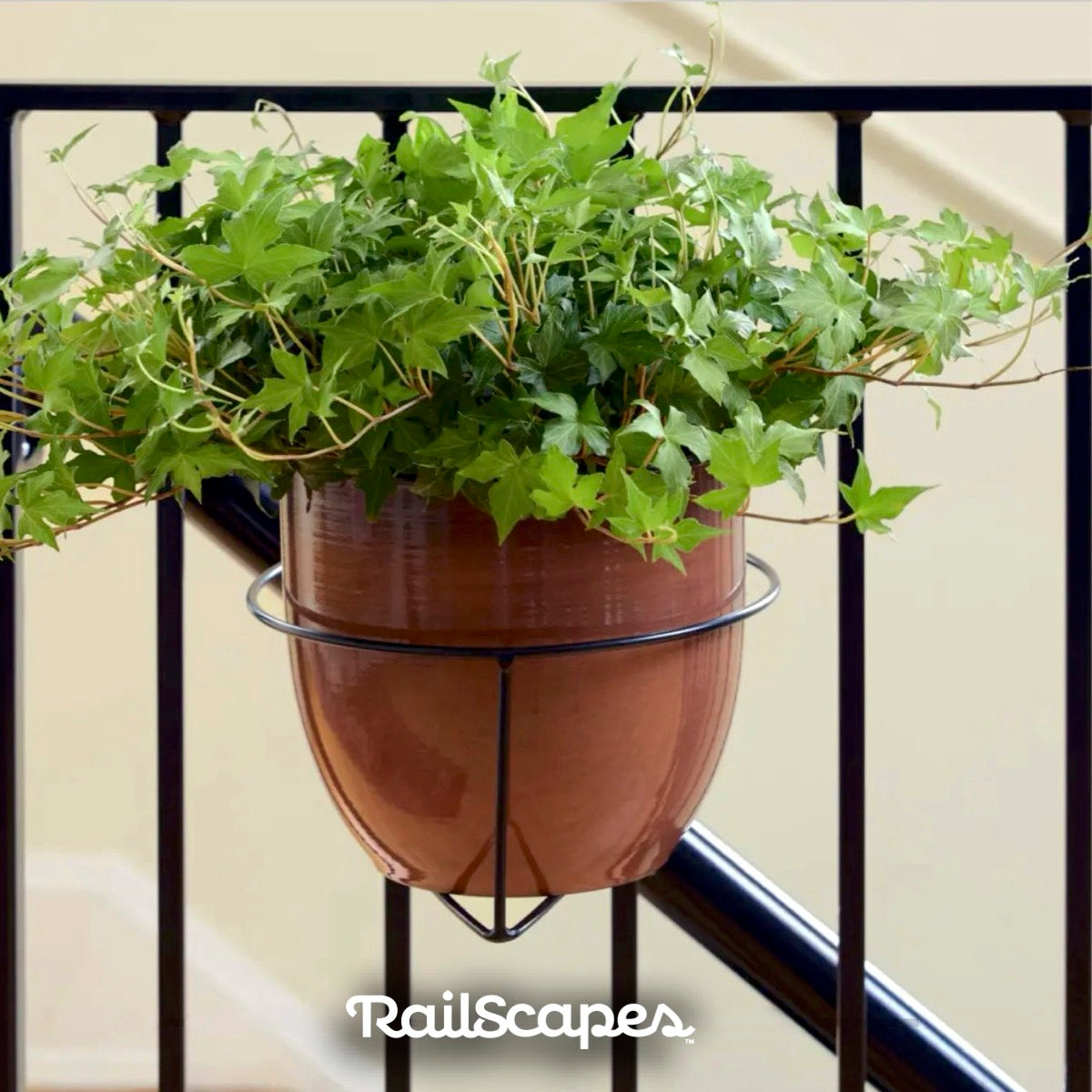 Hanging Railing Planter Shelf Decorative for Balcony