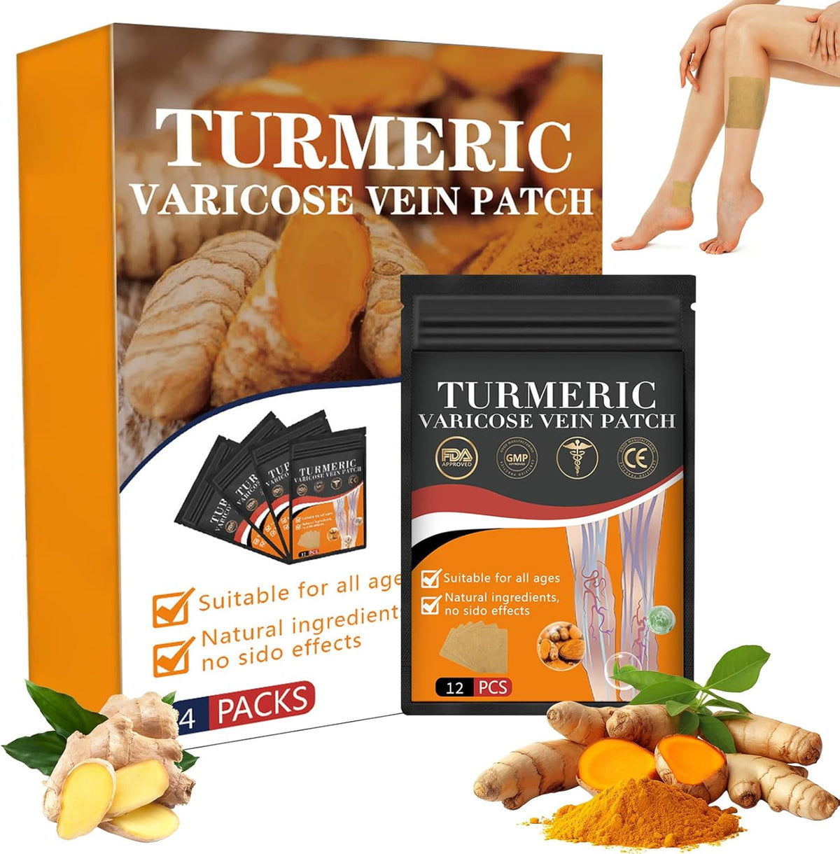 VeinEase™ Turmeric Varicose Vein Patches | 🔥