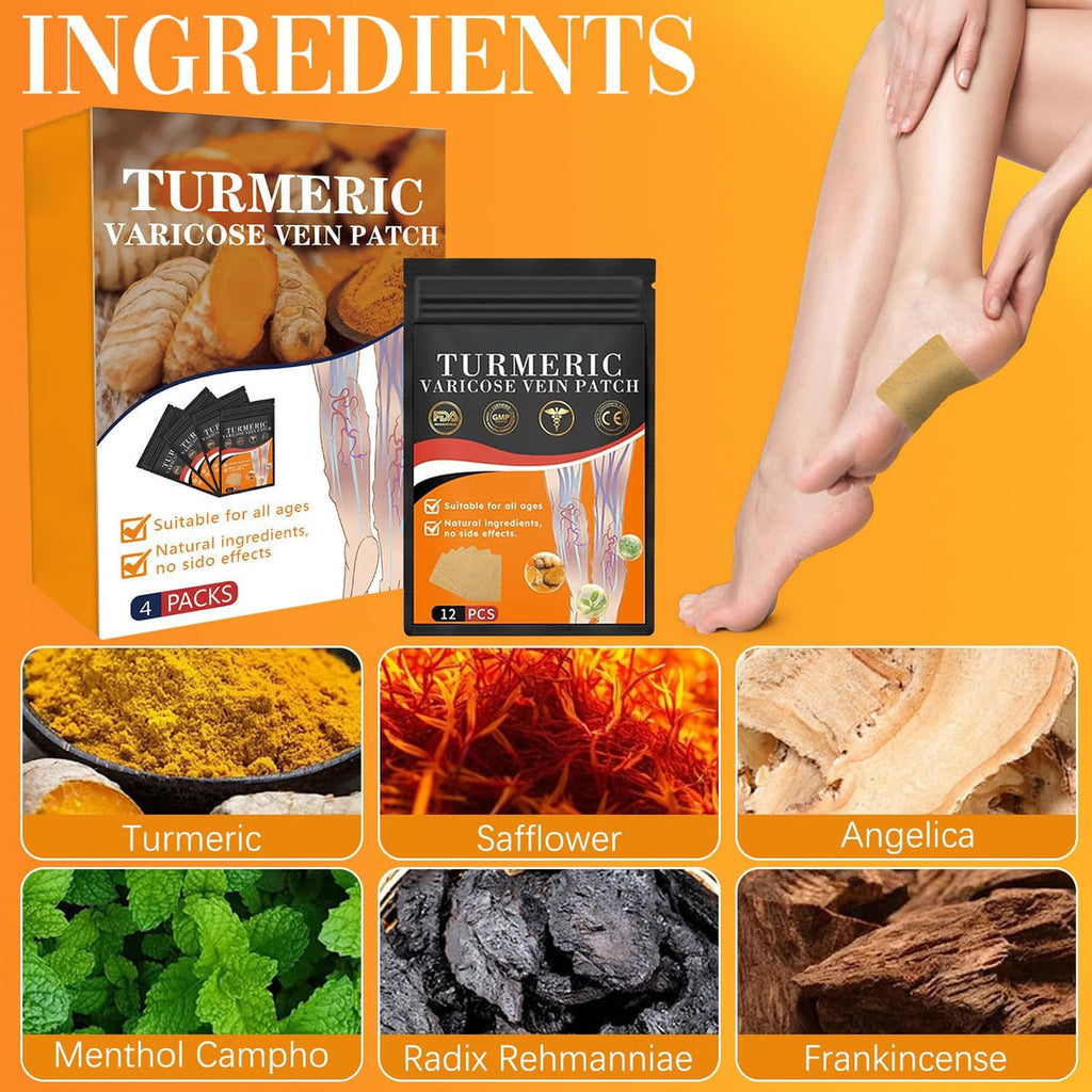 VeinEase™ Turmeric Varicose Vein Patches | 🔥