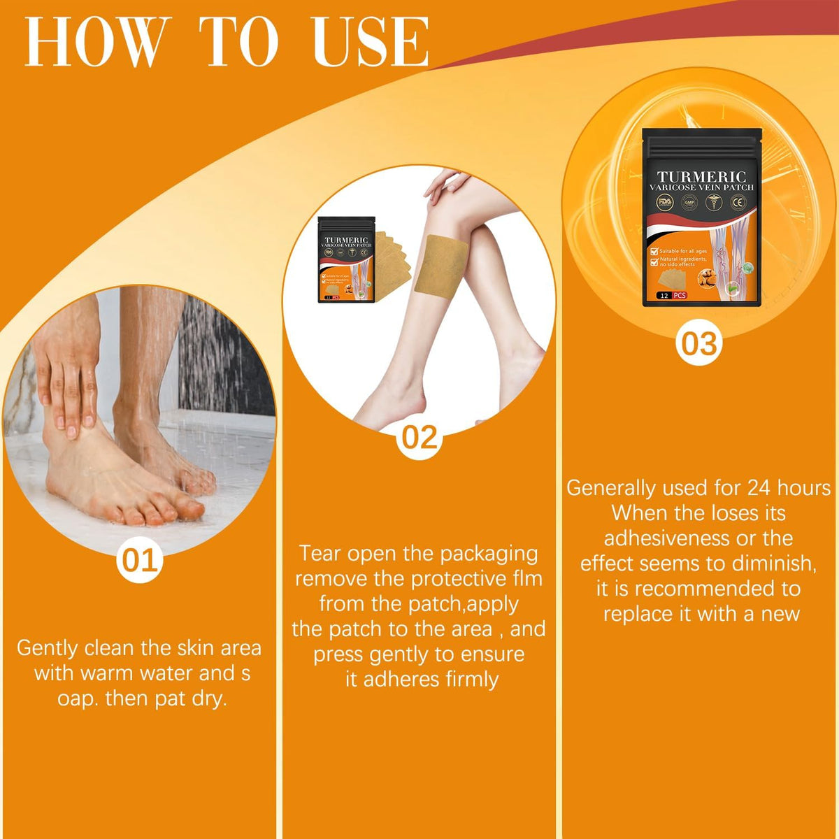 VeinEase™ Turmeric Varicose Vein Patches | 🔥