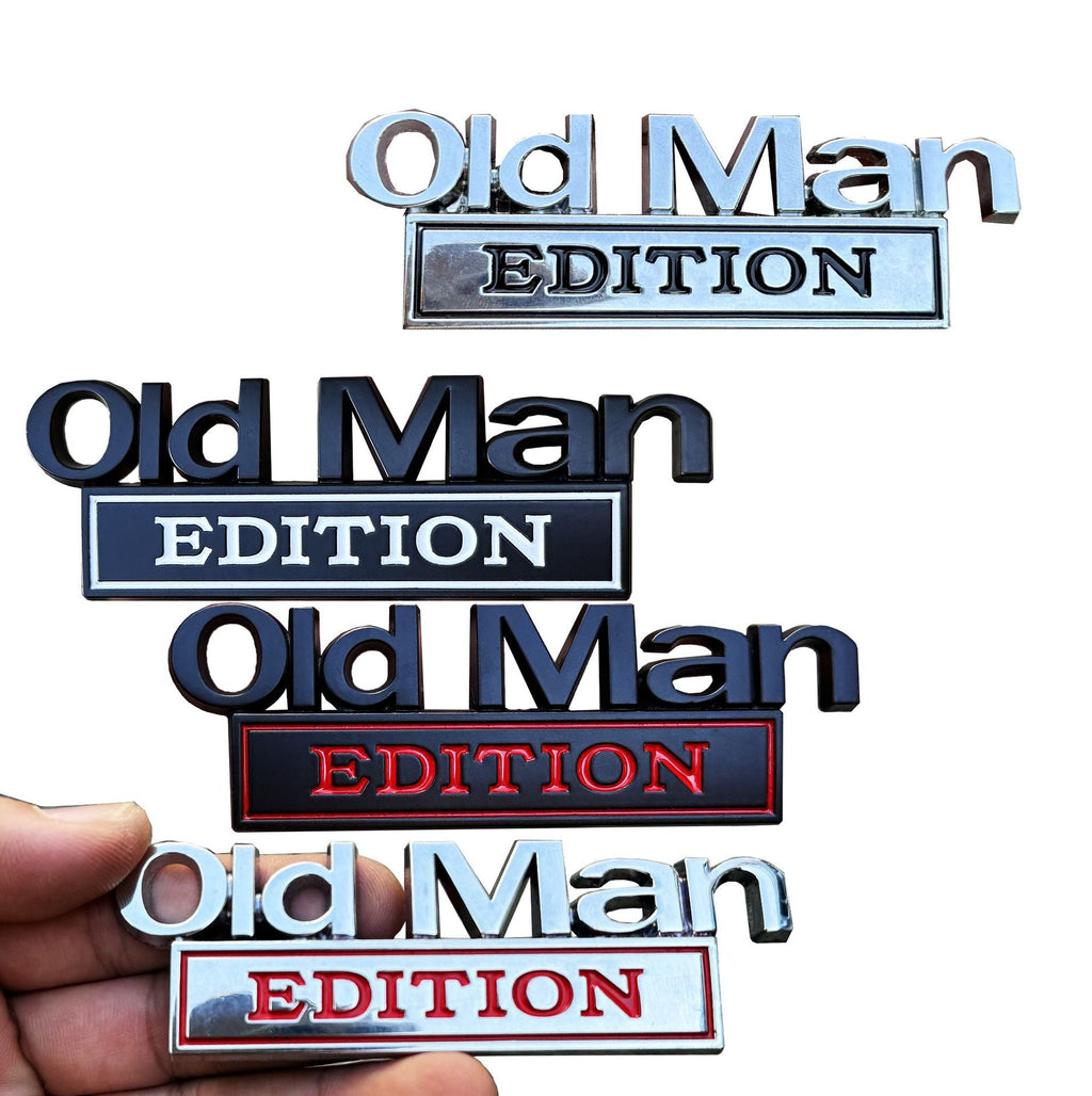 Premium Metal ''OLD MAN'' Car Badge