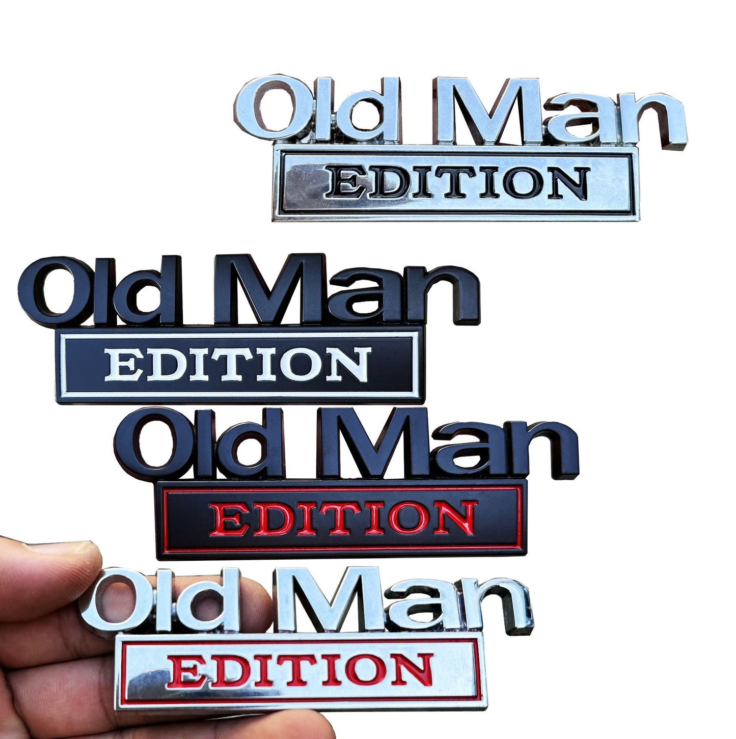 Premium Metal ''OLD MAN'' Car Badge