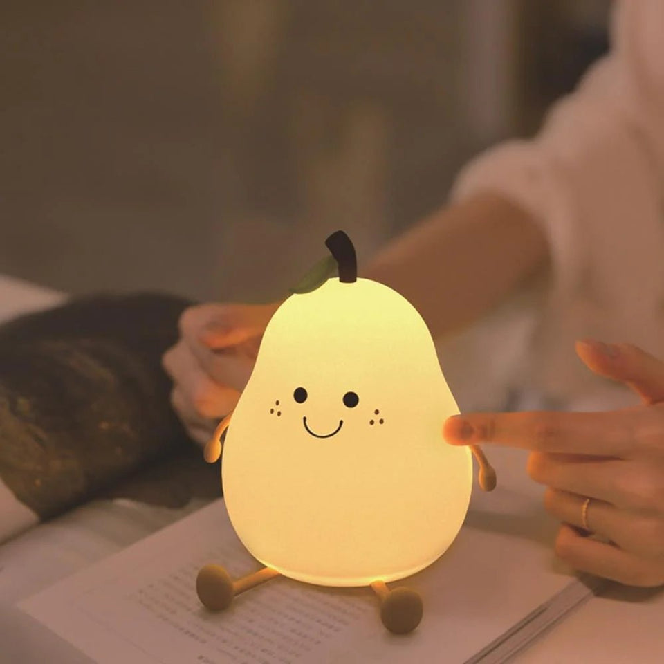 Spongy Squishy Cute Pear Night Lamp