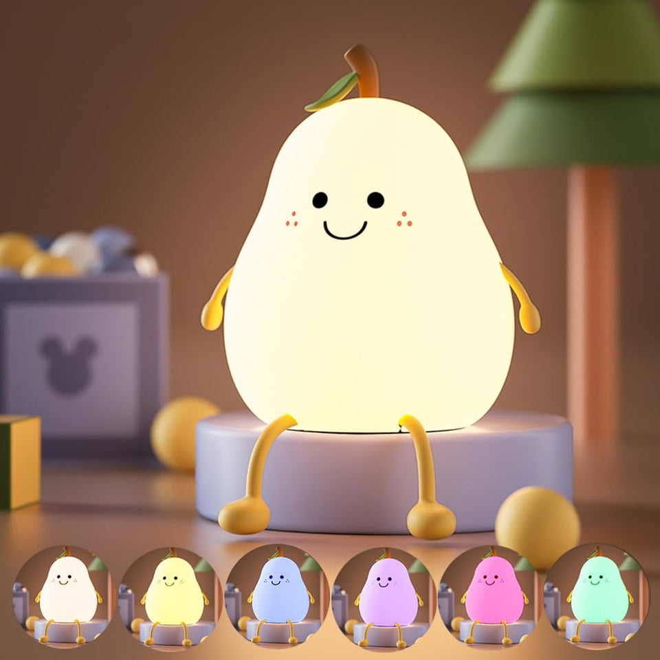 Spongy Squishy Cute Pear Night Lamp