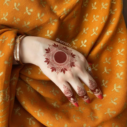 Instant Elite Red Mehndi  Stickers