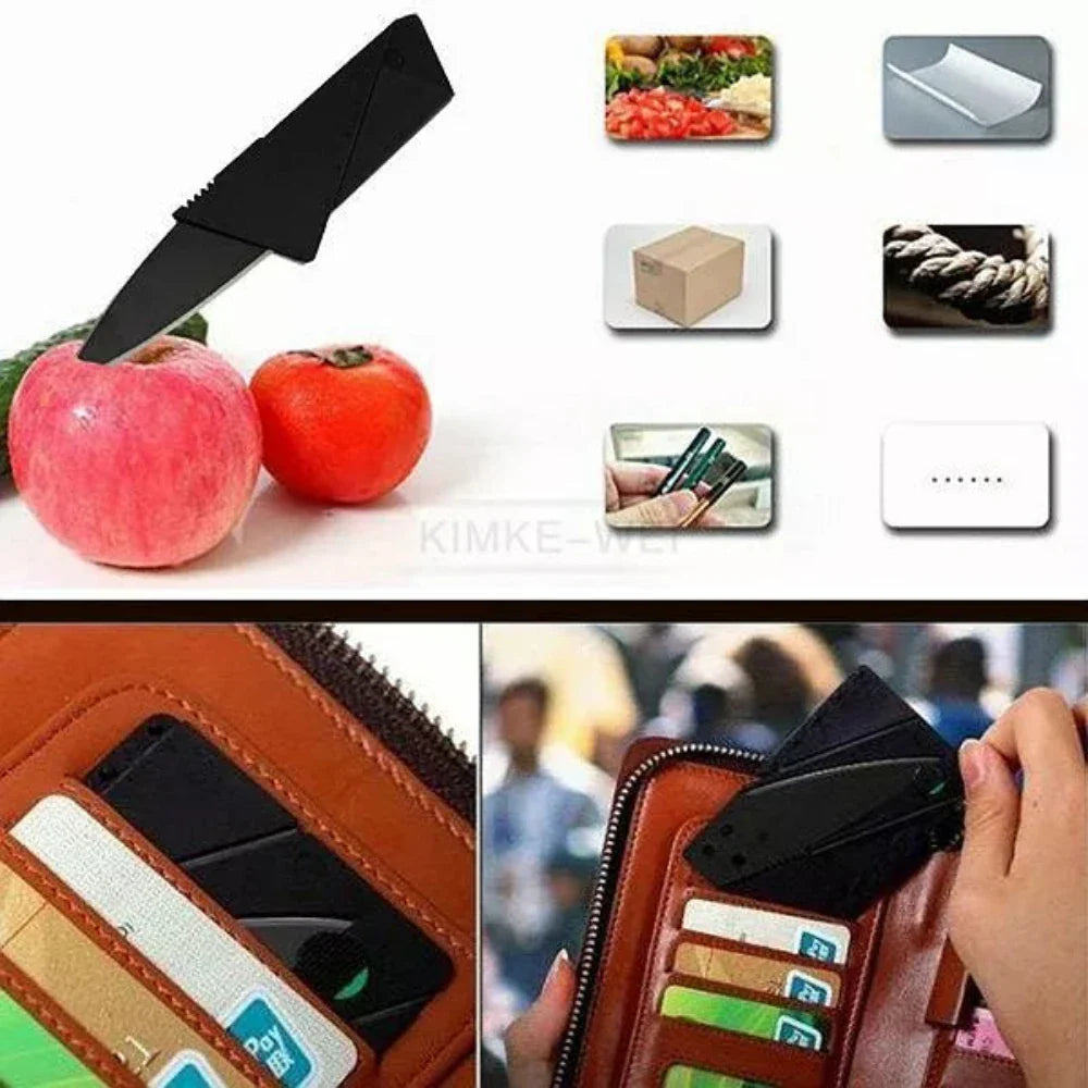 Portable Credit Card Shape Folding Knife