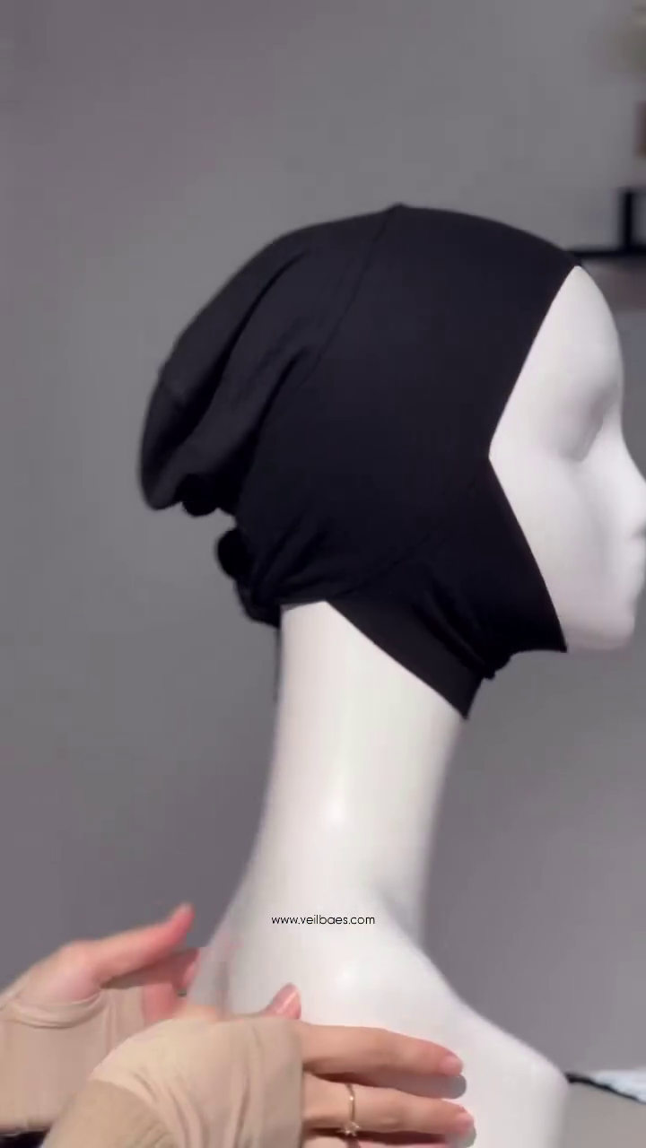 Hijabh Tie Cap With Chin Cover