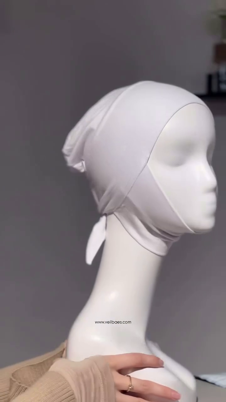 Hijabh Tie Cap With Chin Cover
