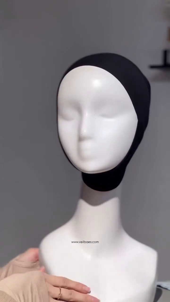 Hijabh Tie Cap With Chin Cover