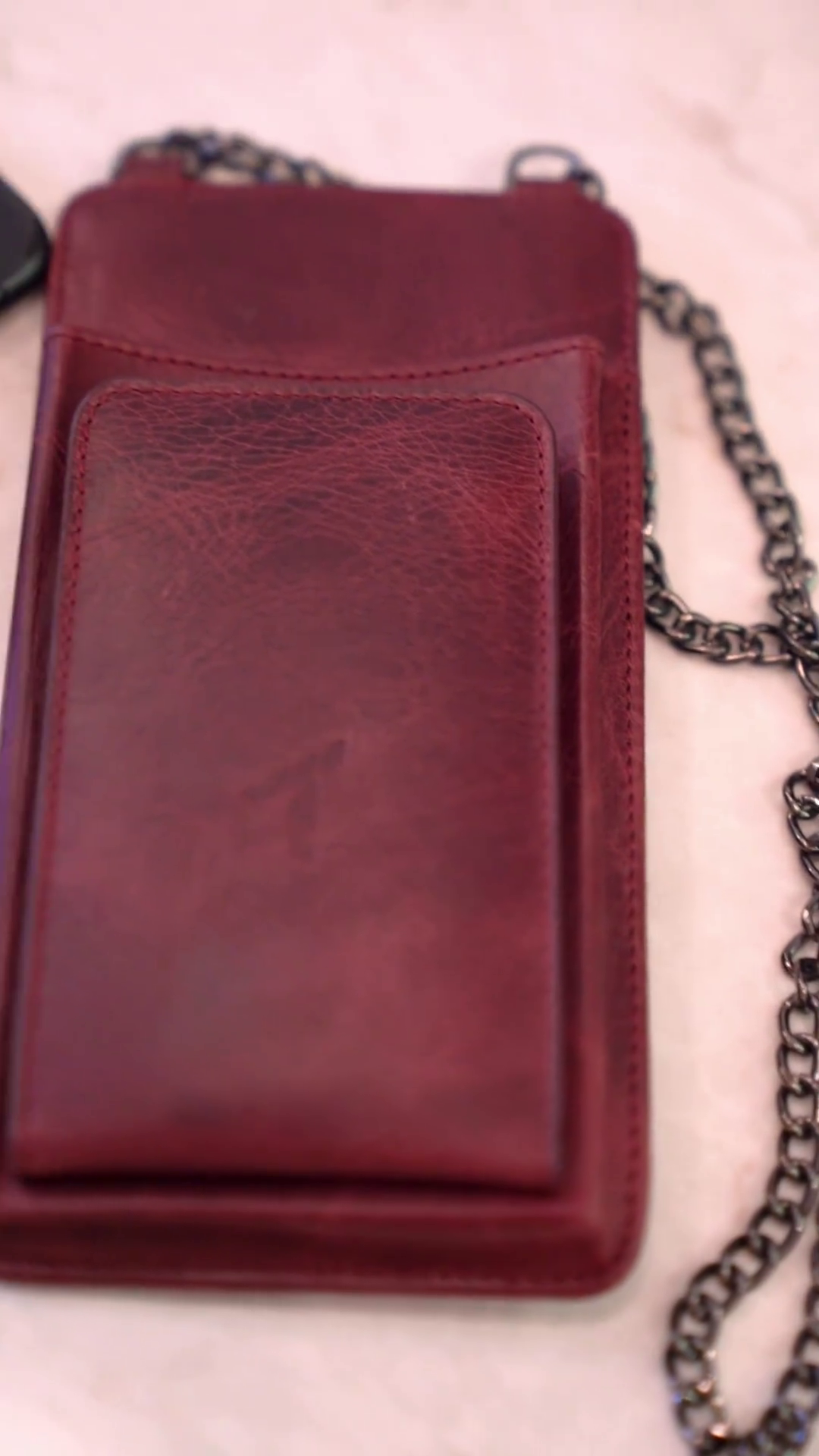 LEATHER PHONE SLING  BAG