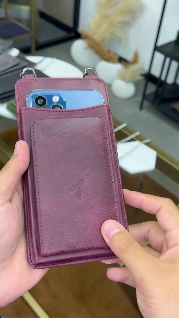 LEATHER PHONE SLING  BAG