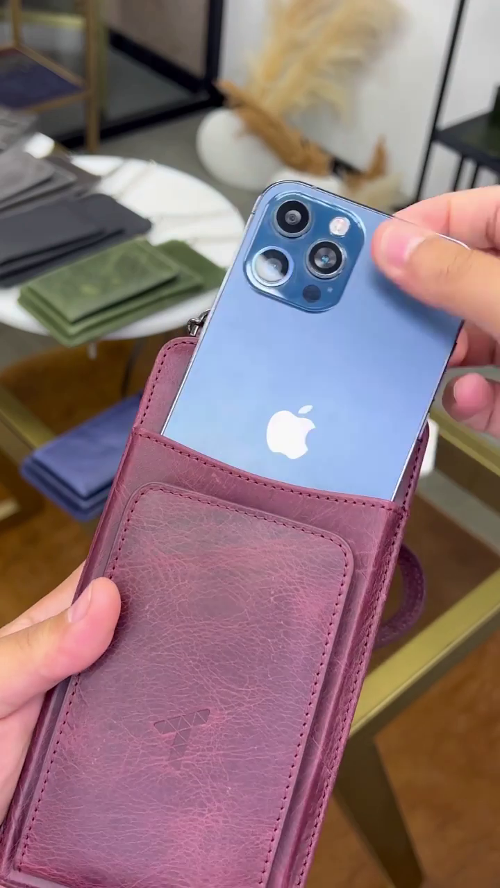 LEATHER PHONE SLING  BAG