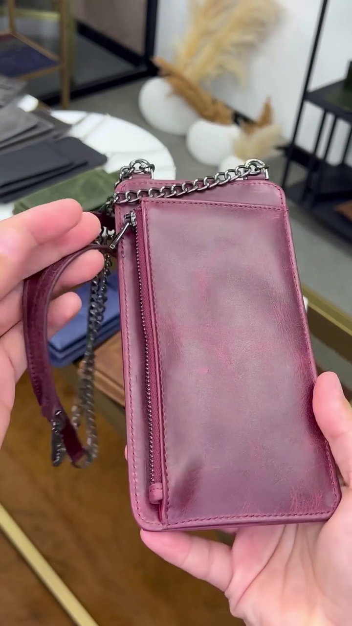 LEATHER PHONE SLING  BAG
