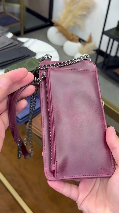 LEATHER PHONE SLING  BAG