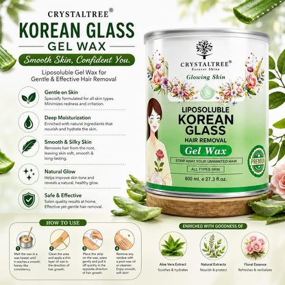 Korean glass hair removal gel wax